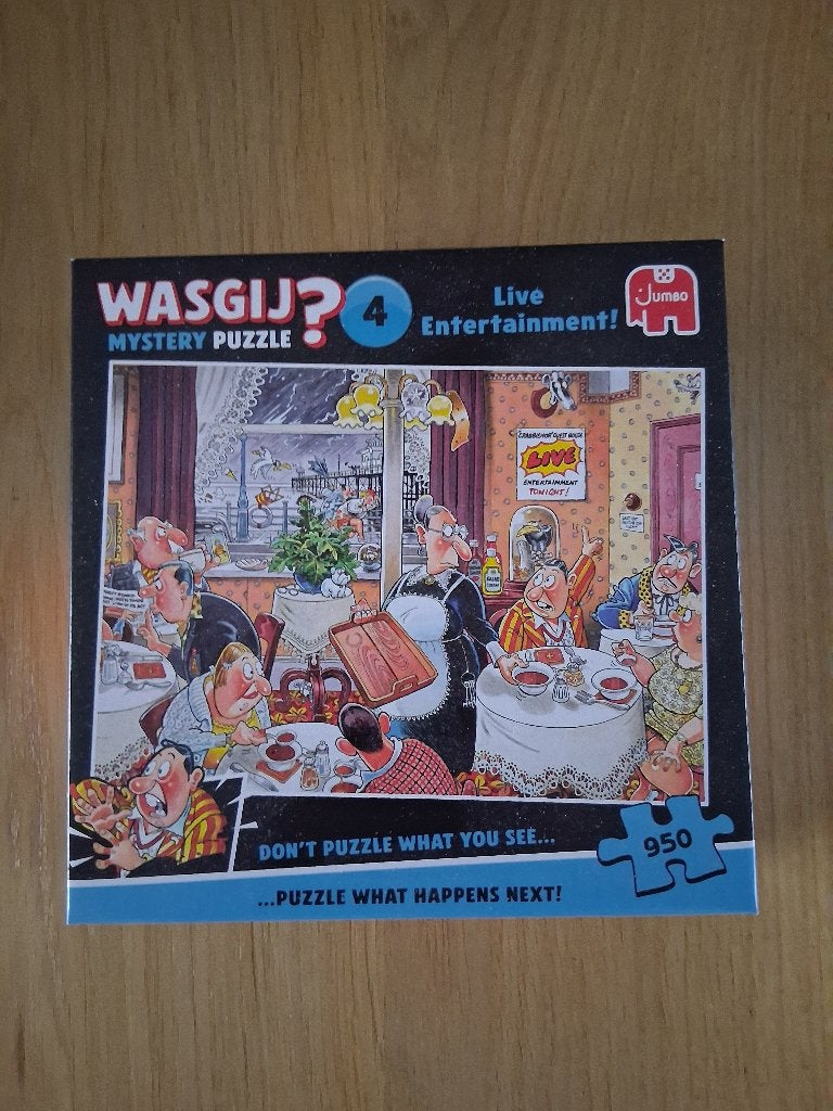 Wasgij Mystery Puzzels, Ophalen, 500 t/m 1500 stukjes, Zo goed als nieuw, Legpuzzel