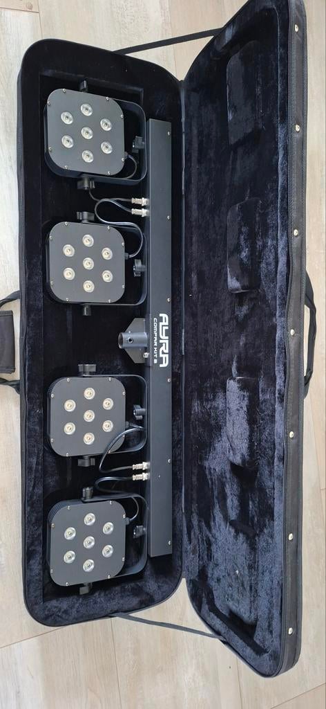 Ayra ComPar Kit 4 - Complete LED Par Set met Koffer, Muziek en Instrumenten, Licht en Laser, Ophalen of Verzenden