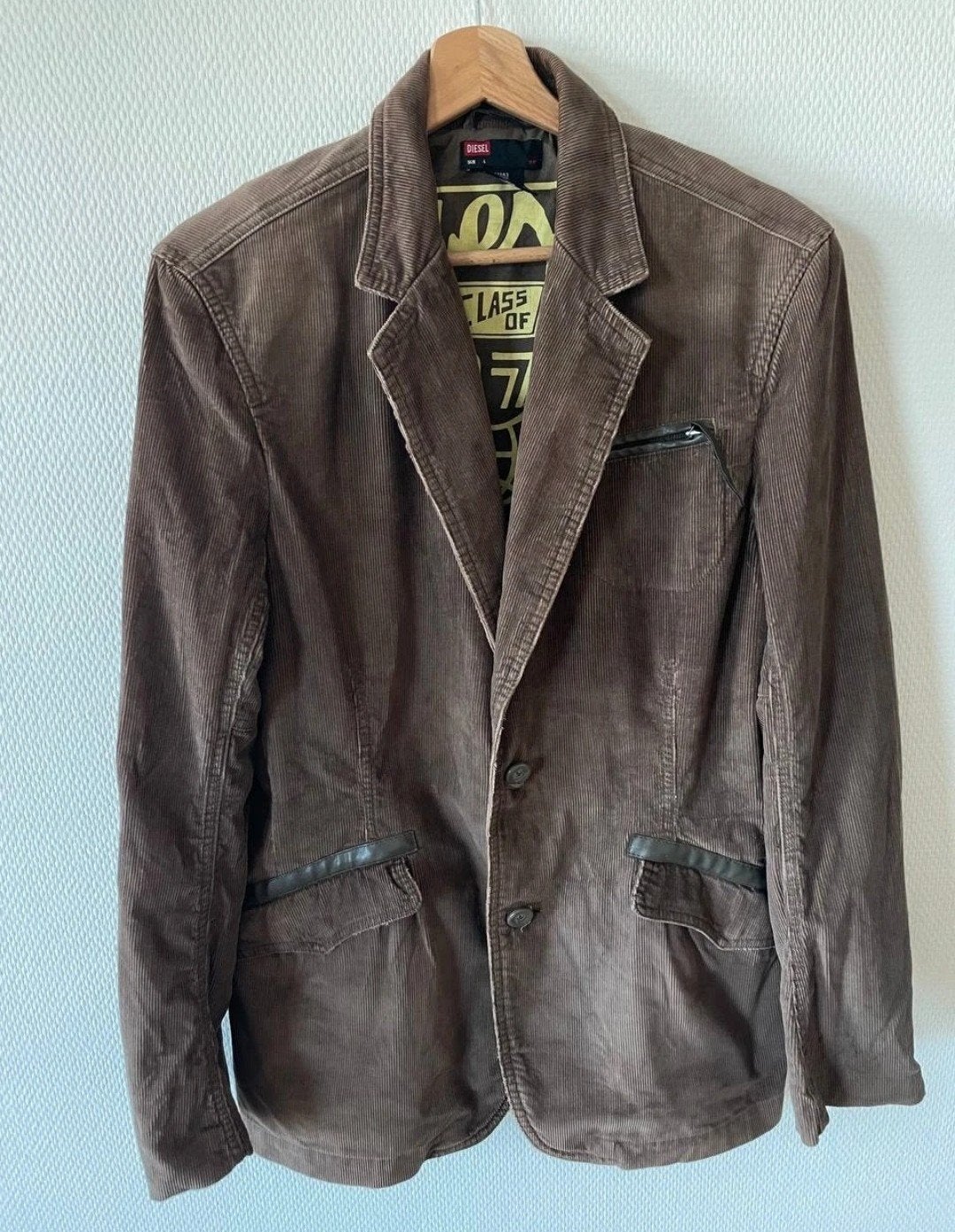 Diesel Corduroy Blazer Maat L - Bruin, Kleding | Heren, Maat 52/54 (L), Diesel, Bruin, Ophalen of Verzenden
