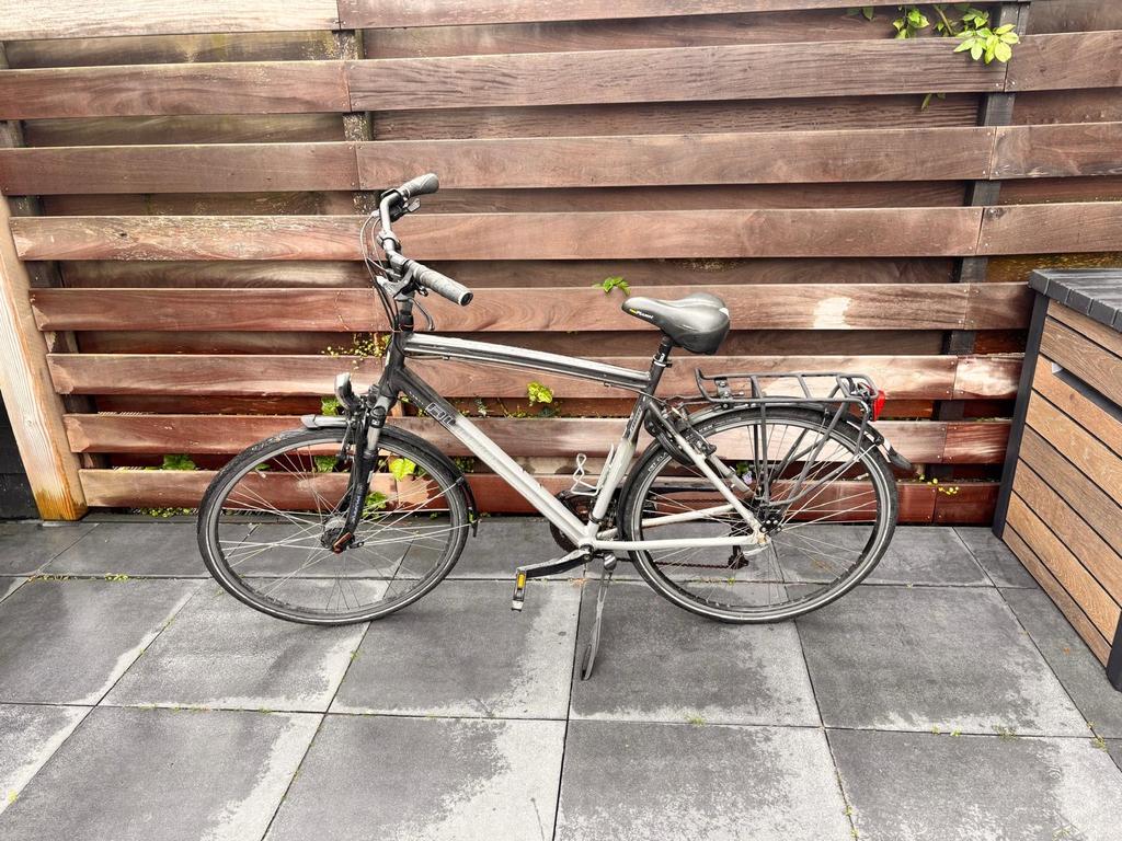Nette herenfiets - Ideaal voor dagelijks gebruik, Fietsen en Brommers, Gebruikt, Velgrem, Versnellingen, 57 tot 61 cm