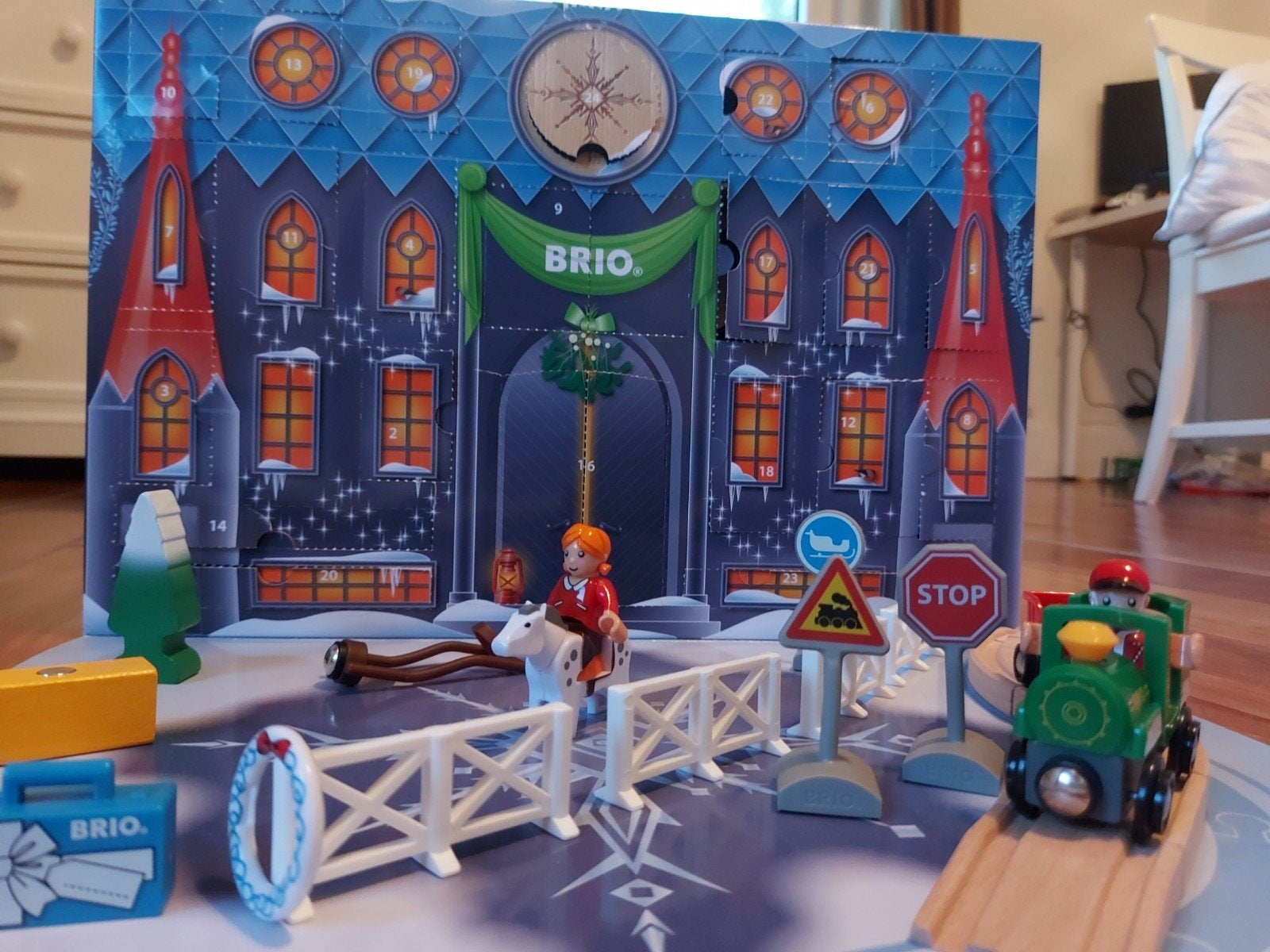 Brio kersttrein set (originele doos meegeleverd), Ophalen of Verzenden, Zo goed als nieuw, Overige typen