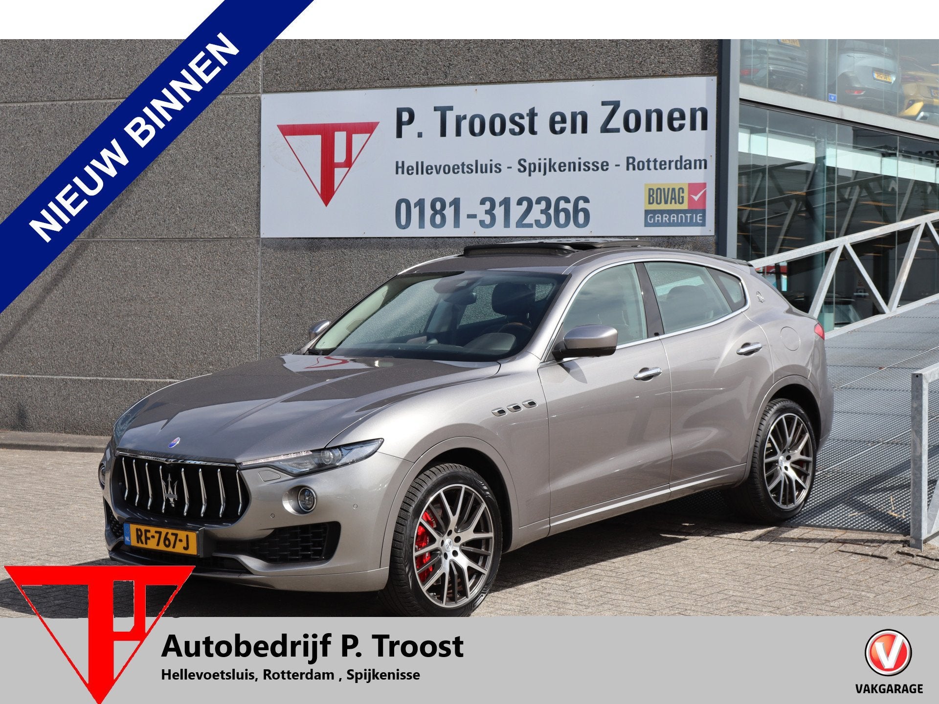 Maserati Levante 3.0 V6 S AWD Panoramadak/Nederlandse auto/A, Auto's, 12 maanden, 430 pk, Gebruikt, 138 €/maand