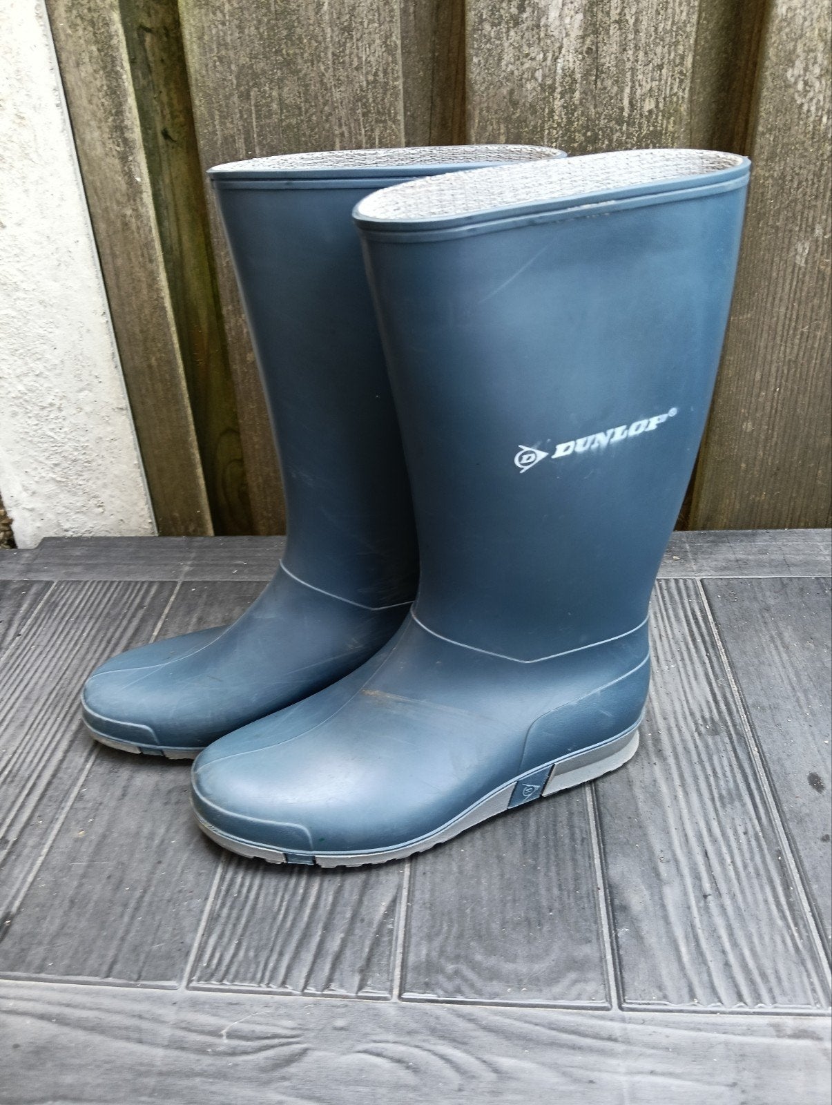 Dunlop regenlaarzen - Maat 36, Kleding | Dames, Schoenen, Ophalen of Verzenden, Zo goed als nieuw, Blauw, Regenlaarzen