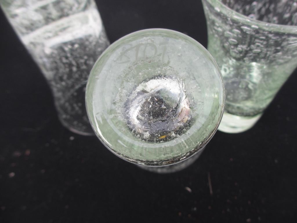 Vintage SET Biot glazen / Frankrijk '70, Ophalen of Verzenden