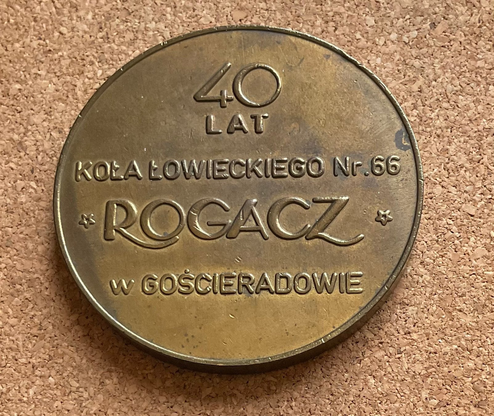 Penning / medaille - 40 Lat Kola Lowieckiego nr. 66 - 1988, Ophalen of Verzenden, Overige materialen, Buitenland