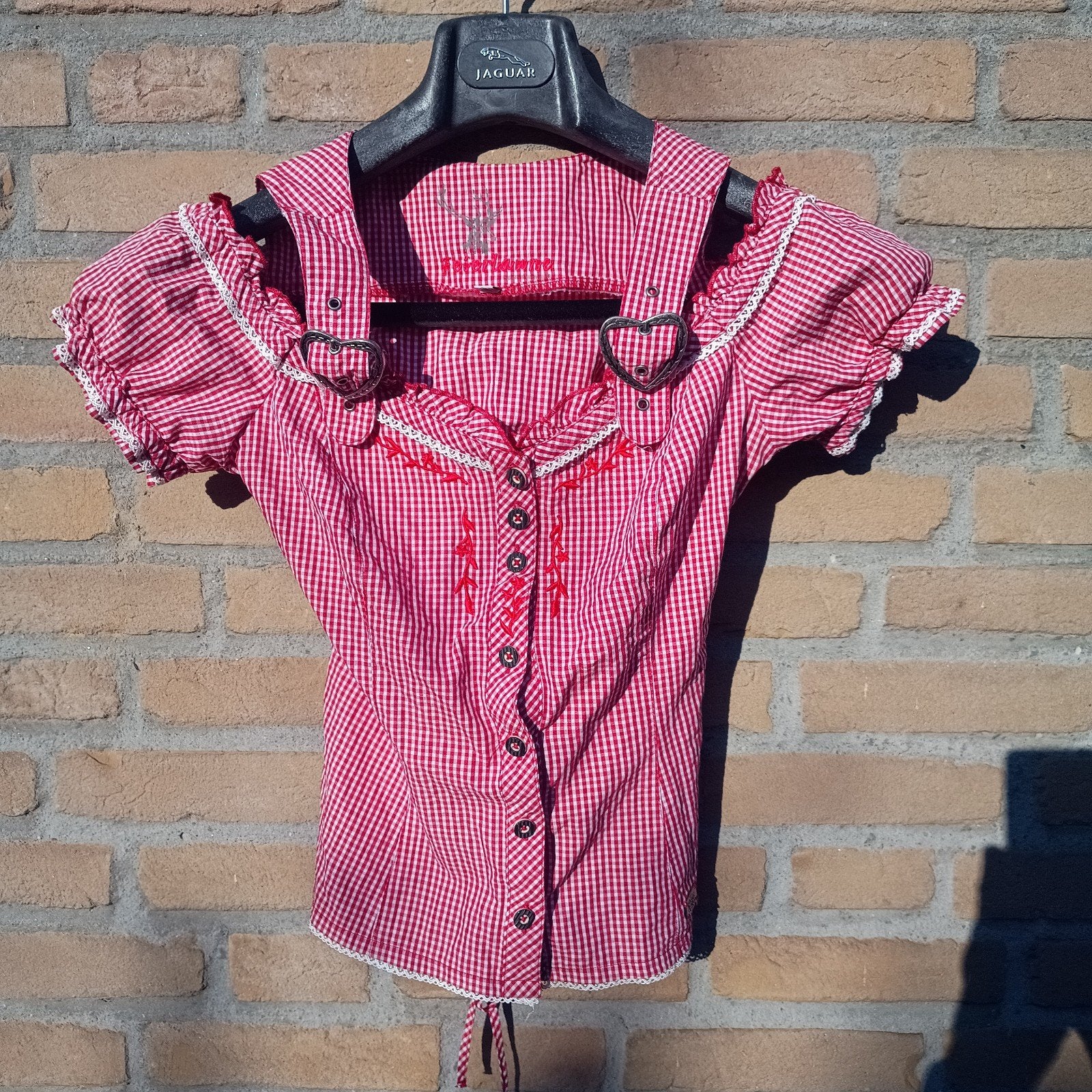 Dirndl 34 XS blouse haltertop Oktoberfest Spieth & Wenski, Ophalen of Verzenden, Overige thema's, Maat 34 (XS) of kleiner, Gedragen