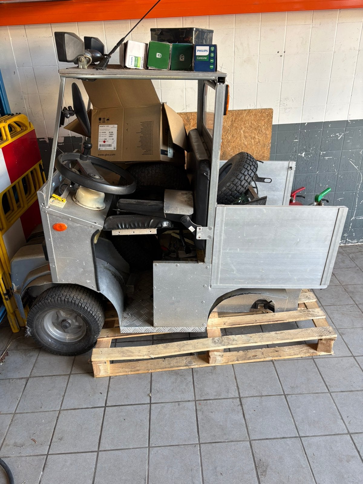 Scootmobiel omgebouwd tot vrachtwagengtje, Ophalen, Zo goed als nieuw, Overige typen, Overige merken