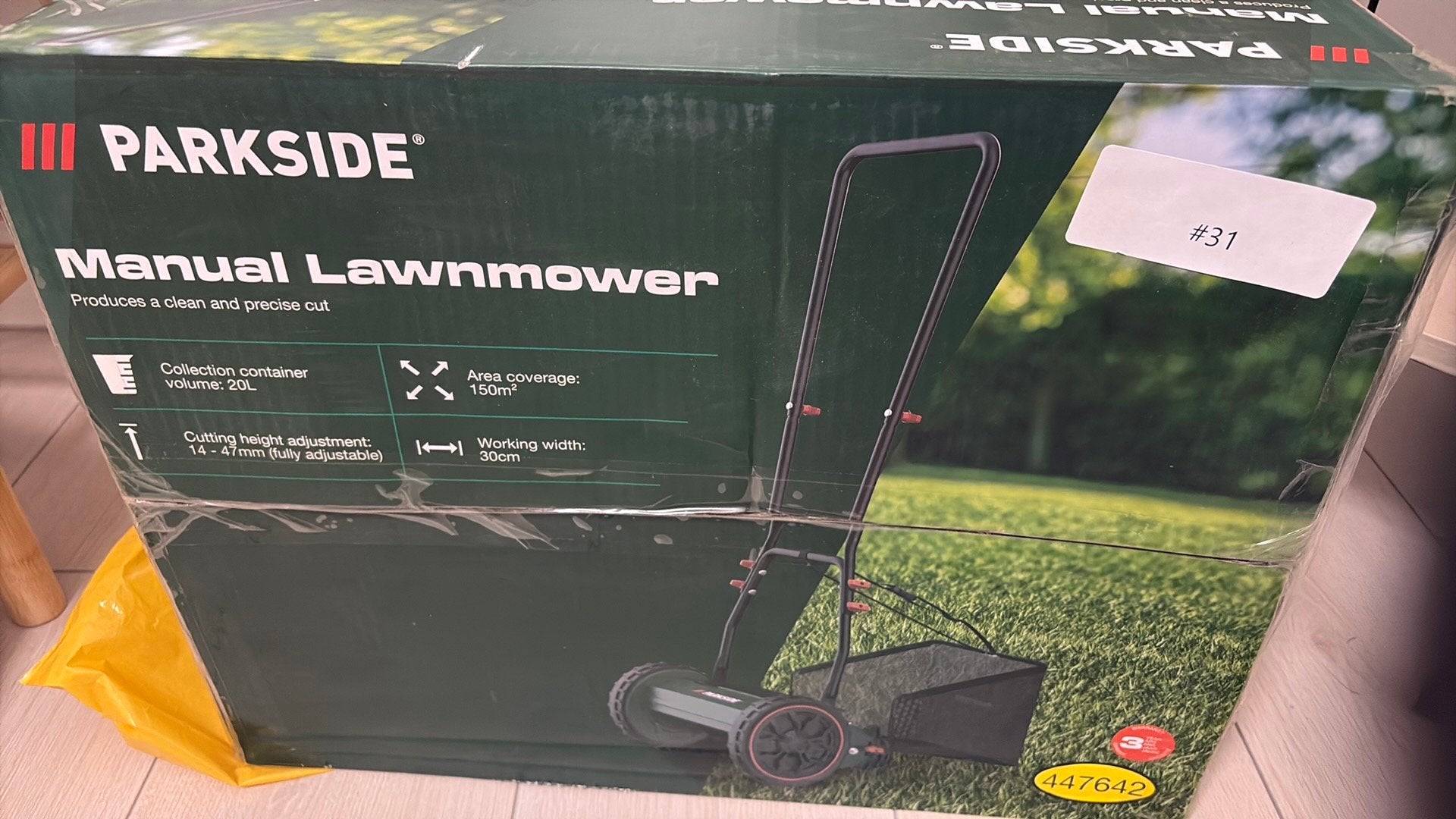 Parkside Handgrasmaaier - Nieuw in Doos, Cirkelmaaier, Handgrasmaaier, Nieuw, Ophalen of Verzenden
