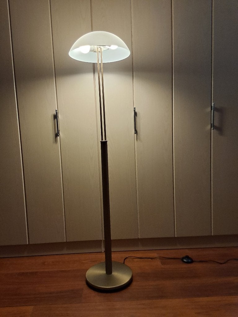vloerlamp, Ophalen, E27 (groot), Zo goed als nieuw, Metaal
