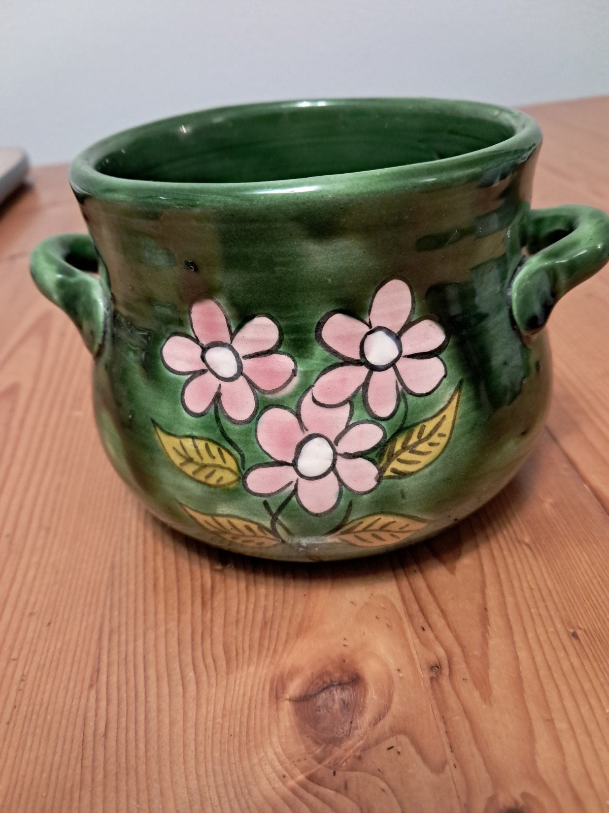 Vintage J.R. Rabatti bloempot met bloemmotief, Antiek en Kunst, Ophalen