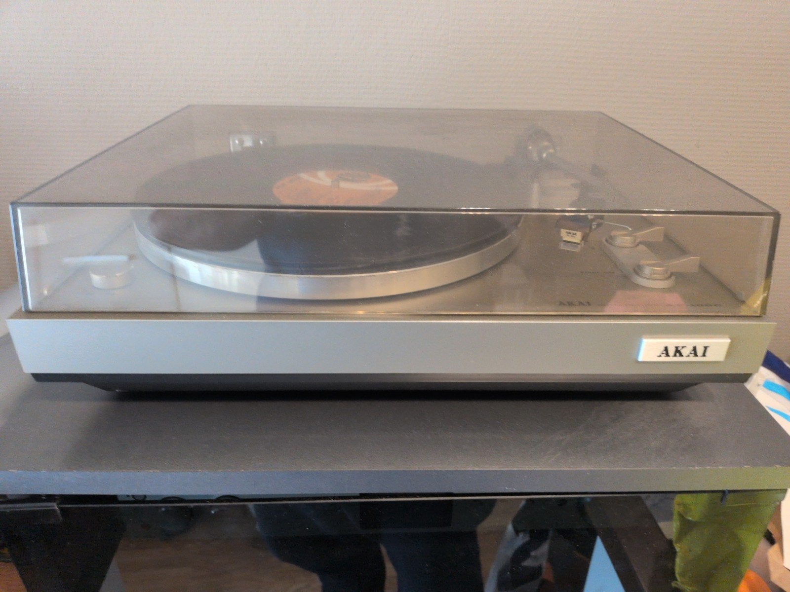 Akai AP-100C Platenspeler -in zeer goede staat klep ook, Audio, Tv en Foto, Ophalen, Gebruikt, Platenspeler, Akai