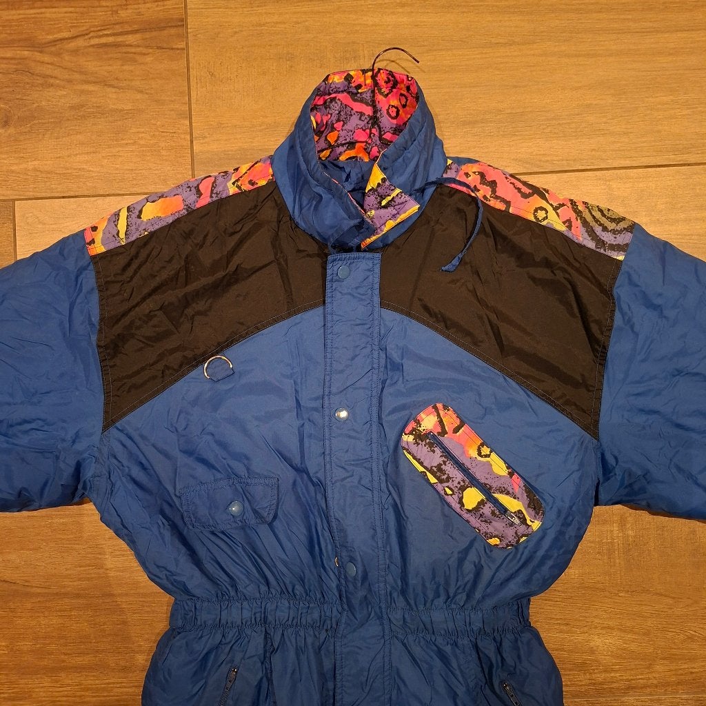 Vintage / retro 90s fout skipak maat L / 42, Ophalen of Verzenden, Gedragen, Maat 42/44 (L), Pak
