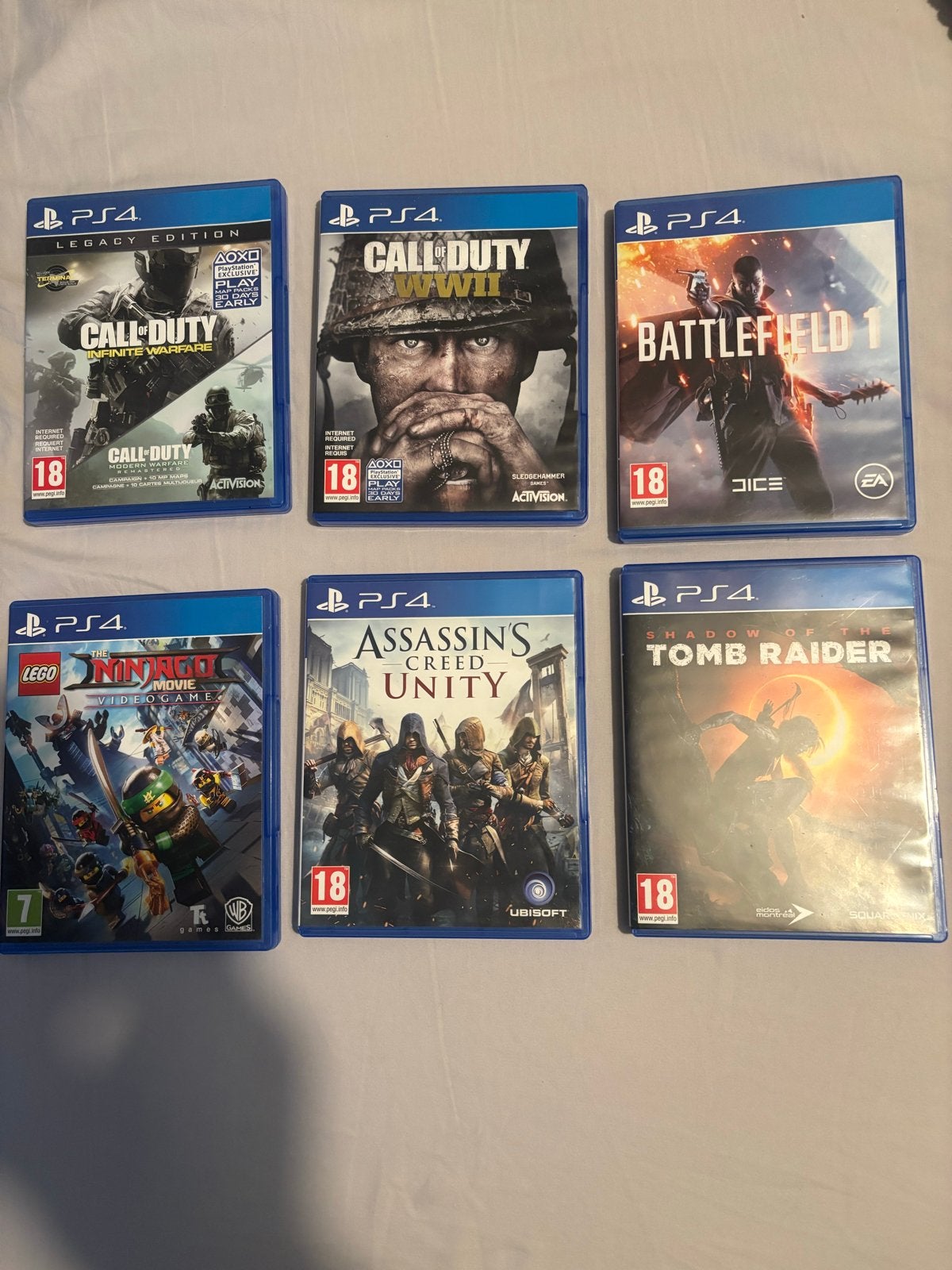 PS4 Games: Call of Duty, Battlefield, Assassin's Creed, Tomb, Online, Gebruikt, Vanaf 18 jaar, Shooter