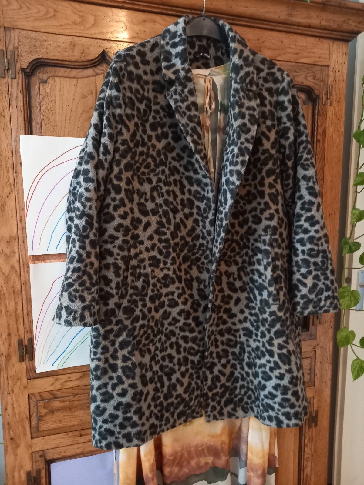 Leopard print jas, Maat 38/40 (M), Meerkleurig, Ophalen of Verzenden, Onbekend