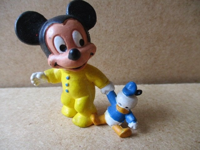 adv9843 mickey mouse poppetje 21, Verzamelen, Disney, Ophalen, Mickey Mouse, Gebruikt, Beeldje of Figuurtje