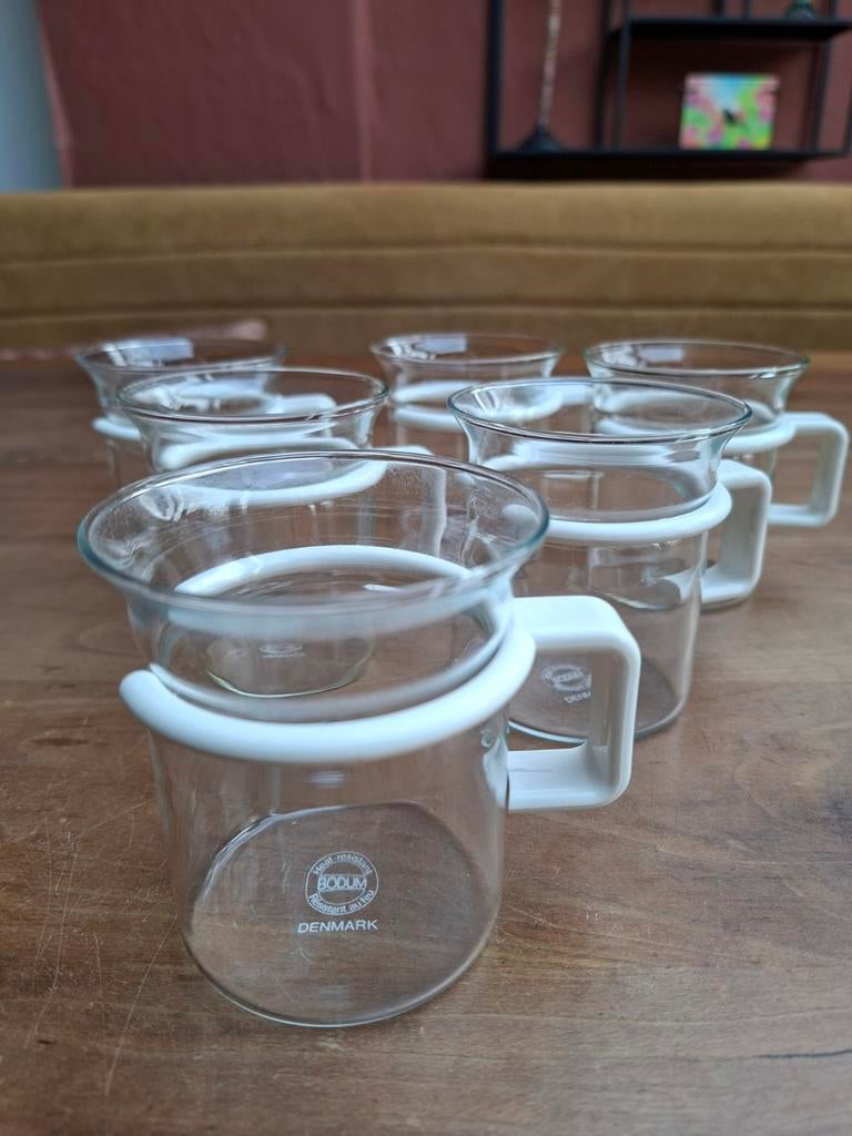 Vintage Bodum Denmark glazen, set van 6, Ophalen of Verzenden