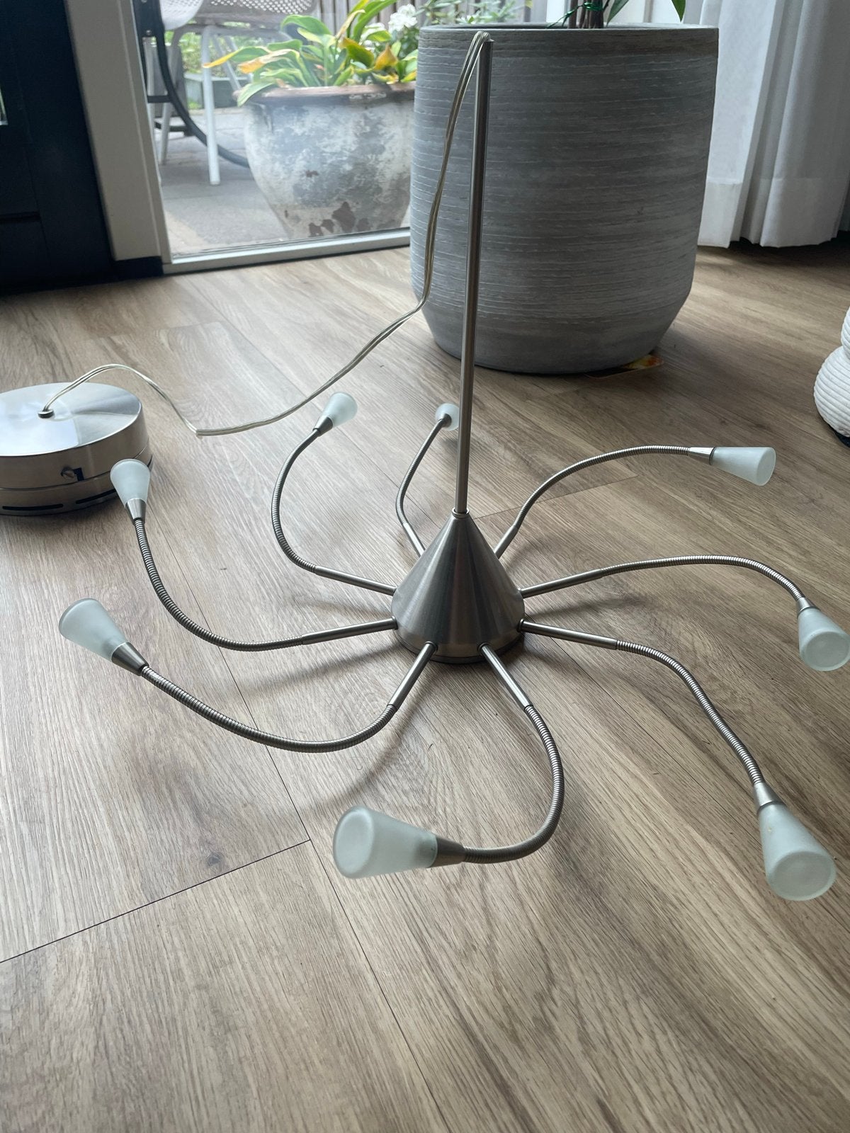 IKEA Hörby Plafondlamp - Modern en Flexibel, Ophalen, Zilver, Gebruikt, Modern