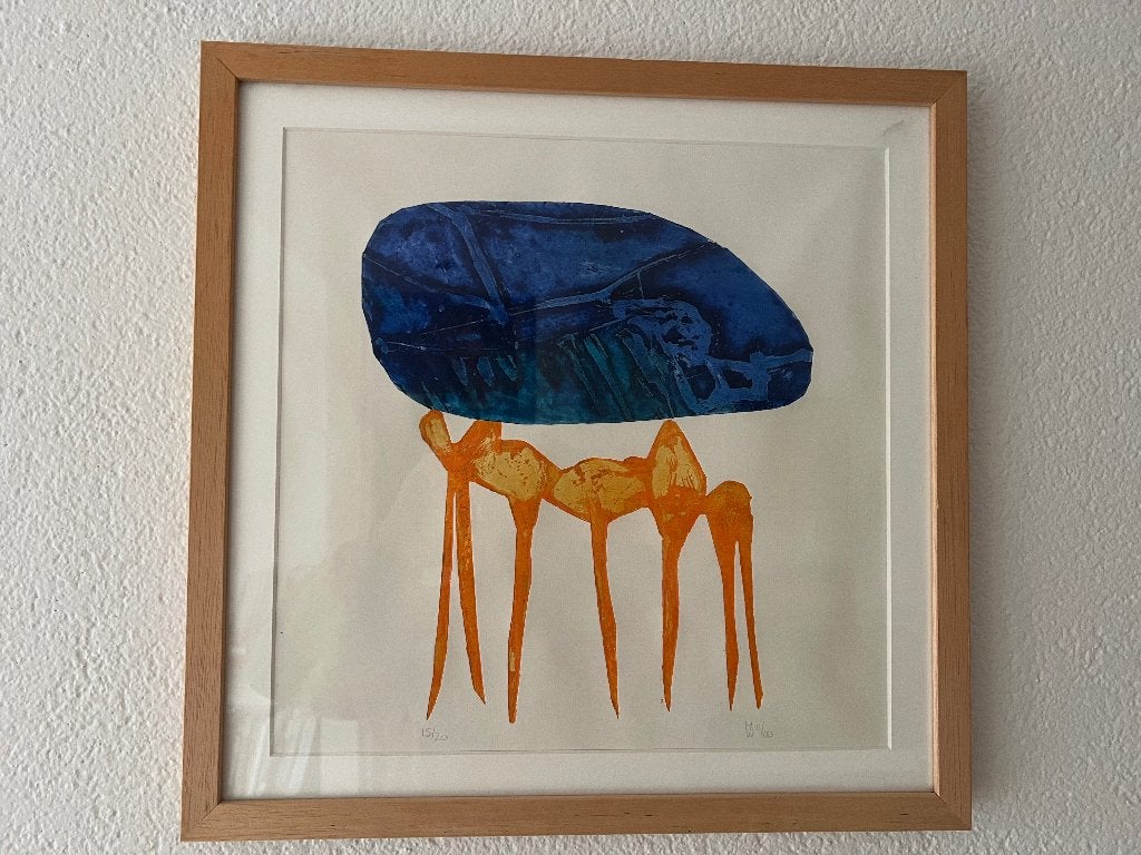 Ets 'Solidariteit' van Marieke Wouters, Antiek en Kunst, 2000 tot heden, Dagelijks leven, Ets, 43 cm