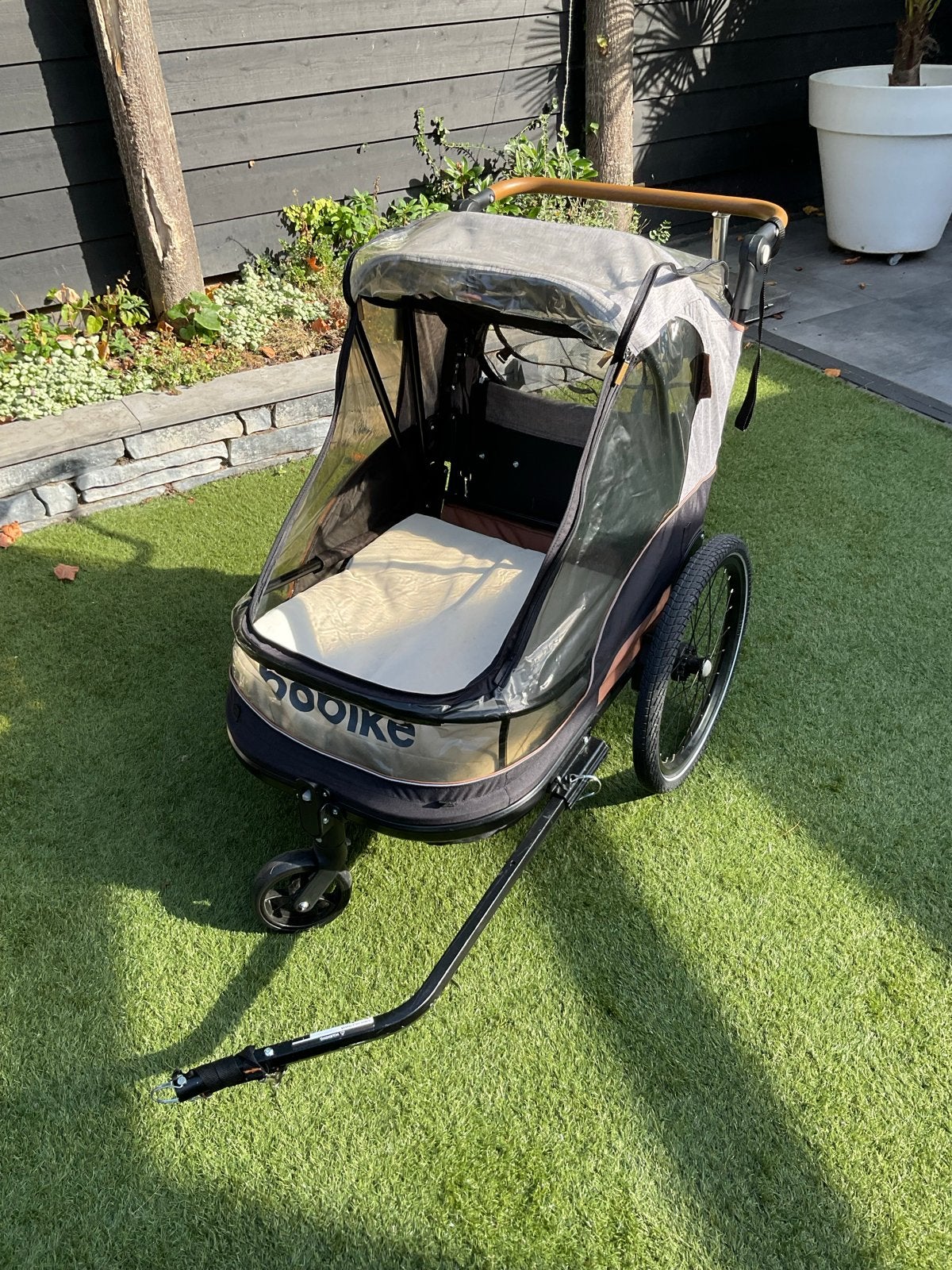 Bobike Hondenkar / Bagagekar met vering en opvouwbaar, Ophalen, Vering, Zo goed als nieuw, Hondenkar