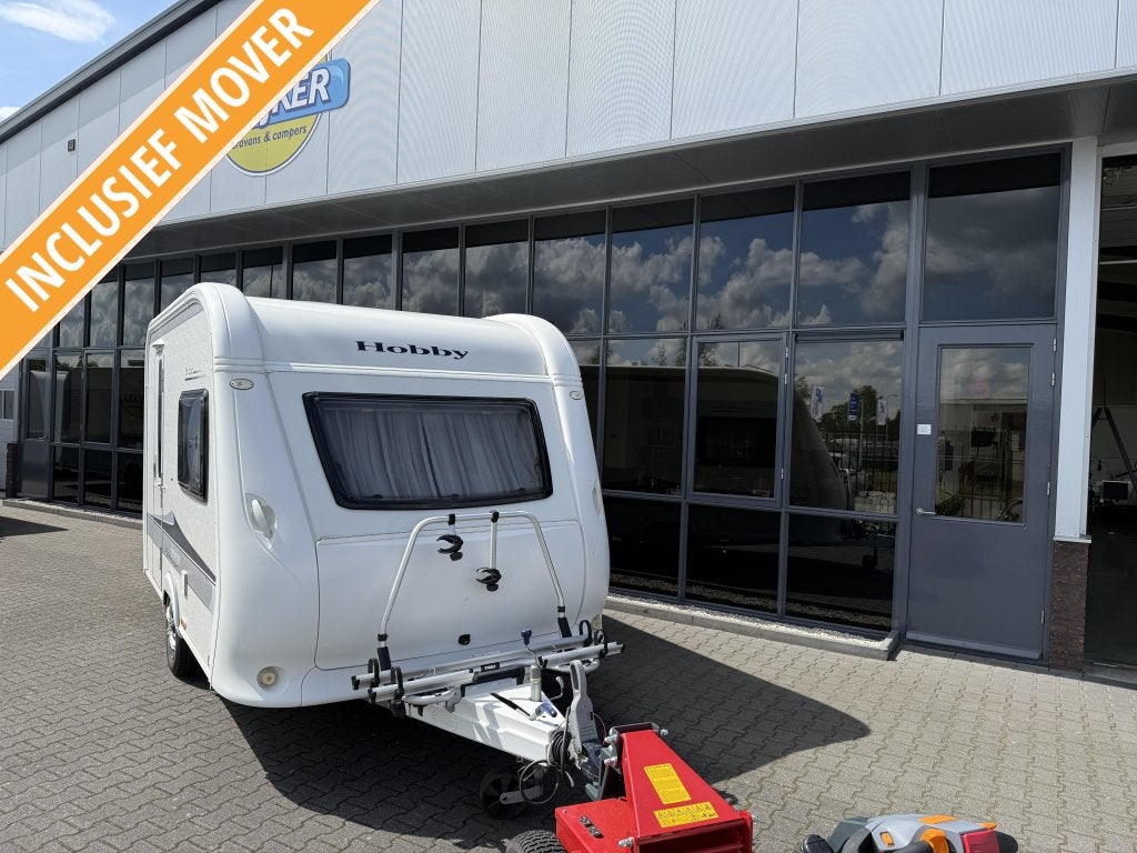 Hobby De Luxe 350 TB Kompakt + WC + Mover 850KG BJ 2012, Caravans en Kamperen, Caravans, Hobby, Tot en met 2, Bedrijf, Treinzit
