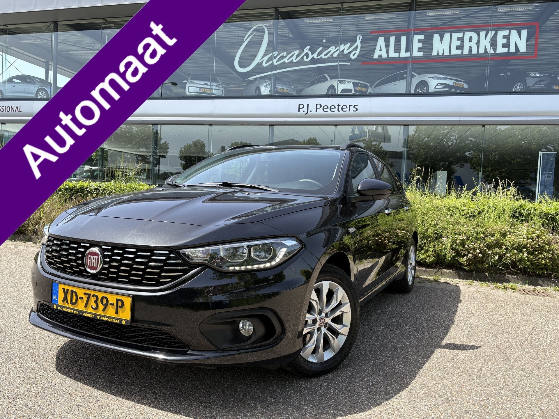 Fiat Tipo Stationwagon 1.6 16v Business Lusso Automaat Airco, Stof, Gebruikt, 4 cilinders, Zwart