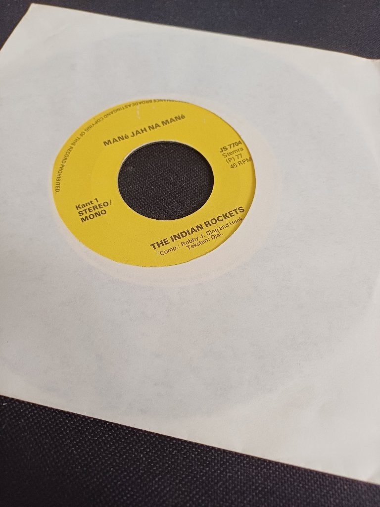 266b1 Single Djai and the Indian Rockets - MANe JAH NA MANe, Gebruikt, Overige genres, 7 inch, Ophalen of Verzenden