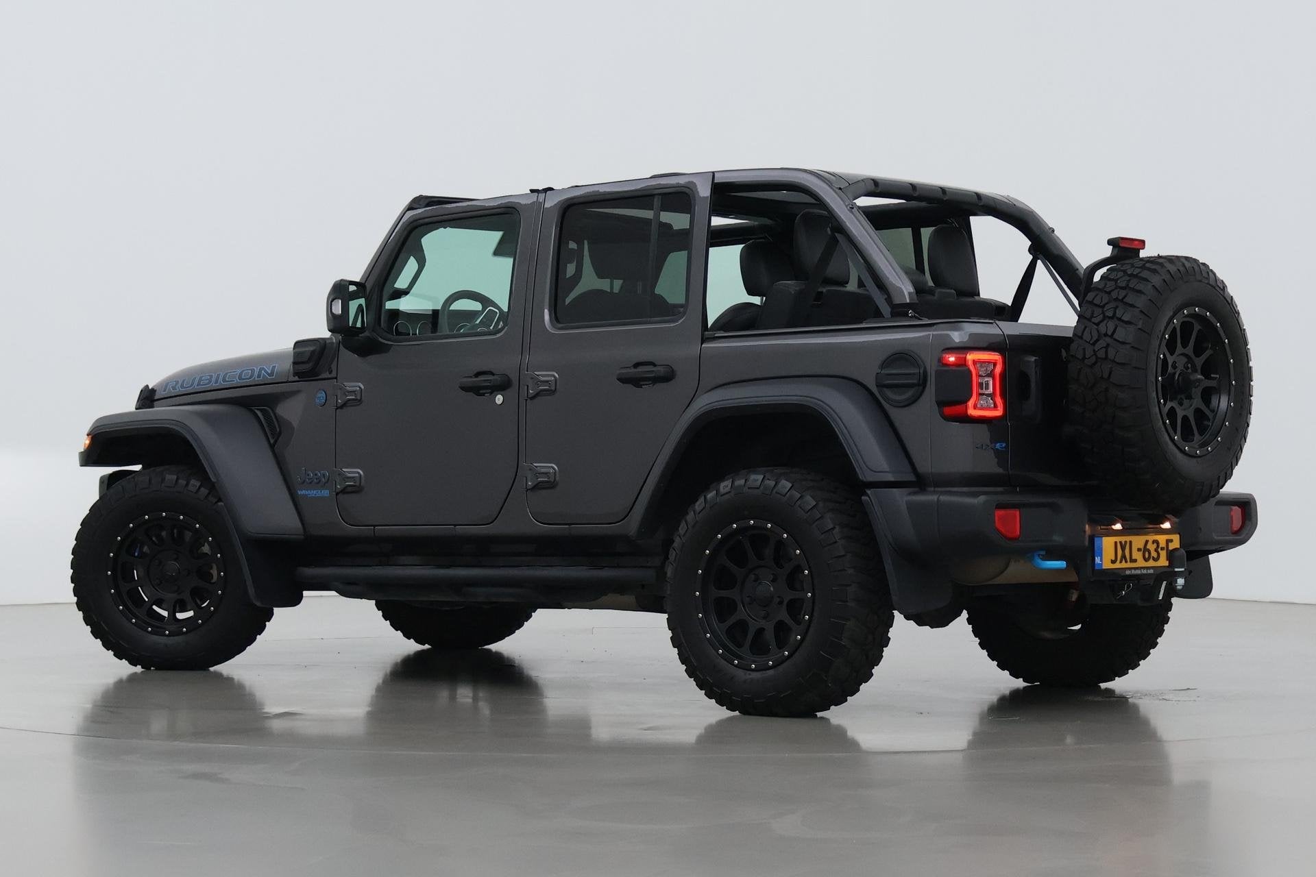 Jeep Wrangler Unlimited 4xe 380 Rubicon | Trekhaak | BLIS |, Auto's, Automaat, Euro 6, 4 cilinders, Cabriolet