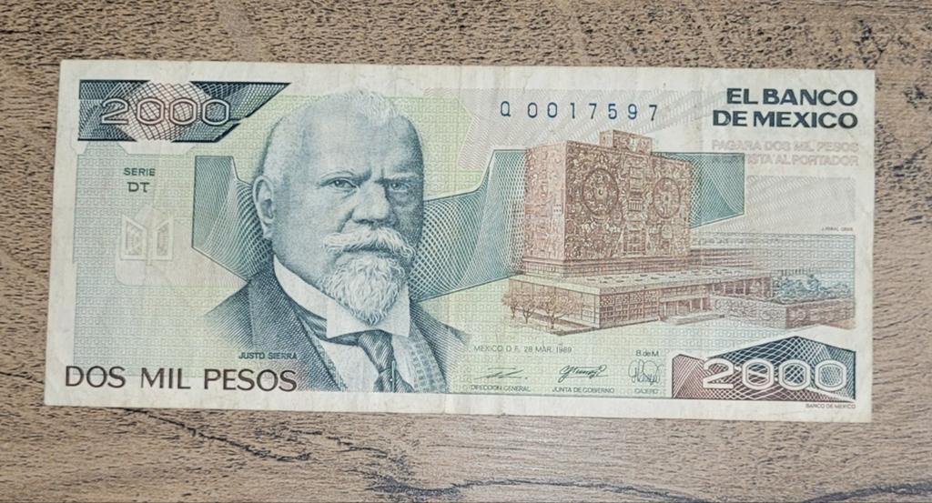 Een biljet van Mexico, Ophalen of Verzenden, 5 gulden