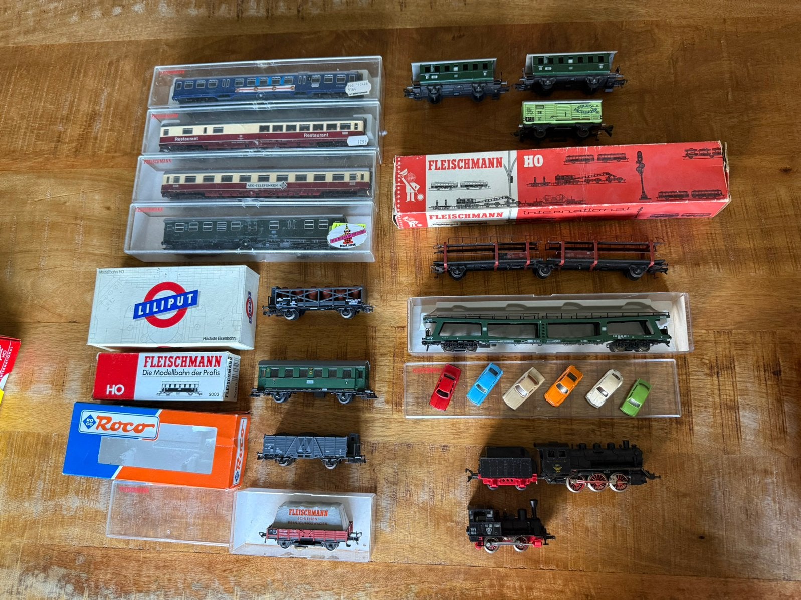 Set Fleischmann HO gelijkstroom loks wagons en rijtuigen, Hobby en Vrije tijd, Gelijkstroom, Fleischmann, Ophalen of Verzenden