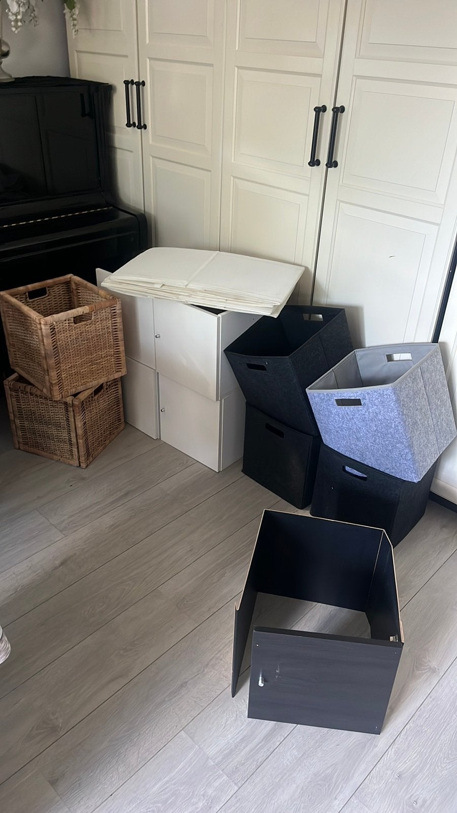 Ikea kallax inzet deurtjes en manden, Ophalen of Verzenden, Zo goed als nieuw, 50 tot 100 cm, Minder dan 50 cm