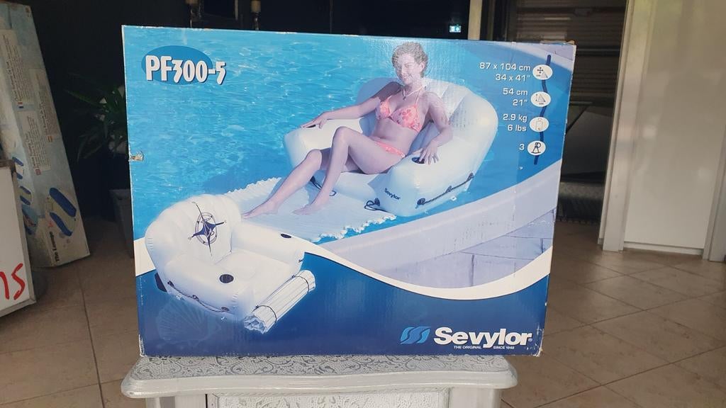 Sevylor PF300-5 Opblaasbare Zwembad Lounge Stoel, Ophalen, Minder dan 80 cm, Overige typen, Nieuw