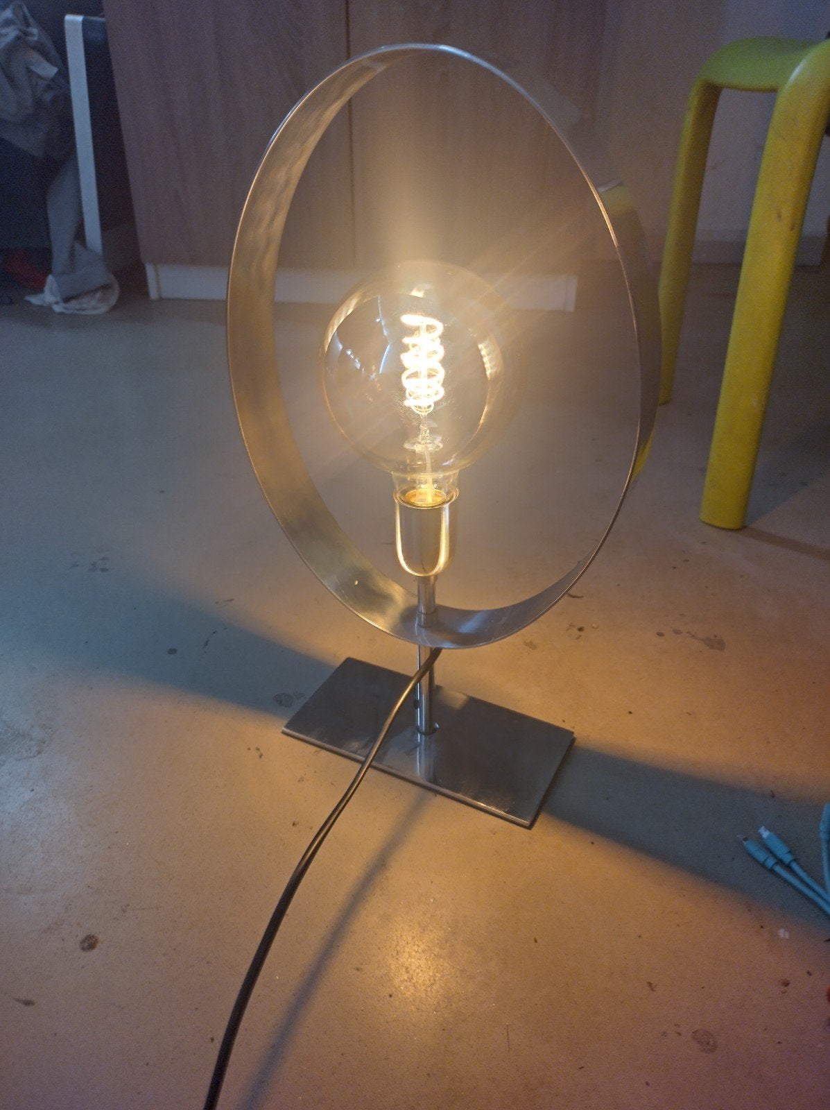 uniqe tafel lamp, Ophalen, Metaal, Met schakelaar