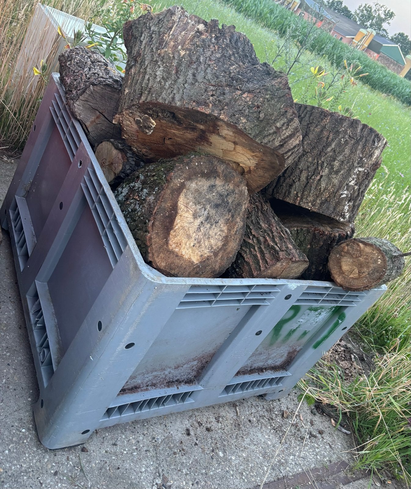 Mooie stukken haardhout-brandhout (eikenhout), 3 tot 6 m³, Ophalen, Eikenhout, Blokken