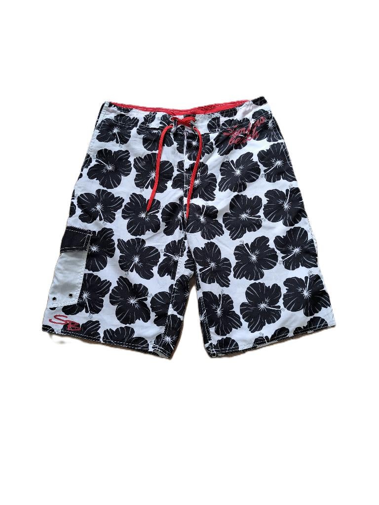 Leuke gebloemde zwemshort, maat M., Kleding | Heren, Badmode en Zwemkleding, Onbekend, Maat 48/50 (M), Wit, Ophalen of Verzenden