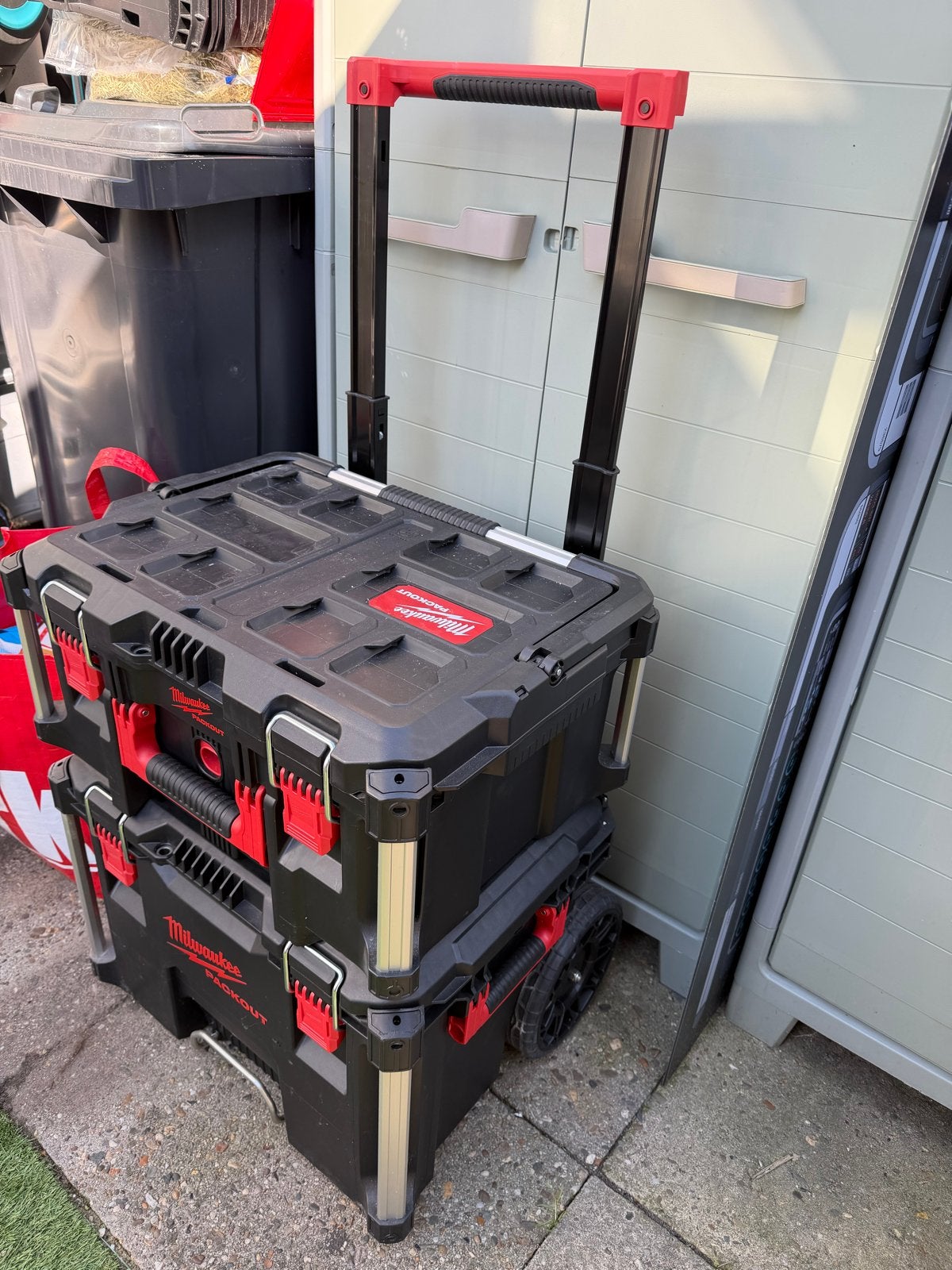Milwaukee Packout Kofferset met Trolley (4932464078 & 493246