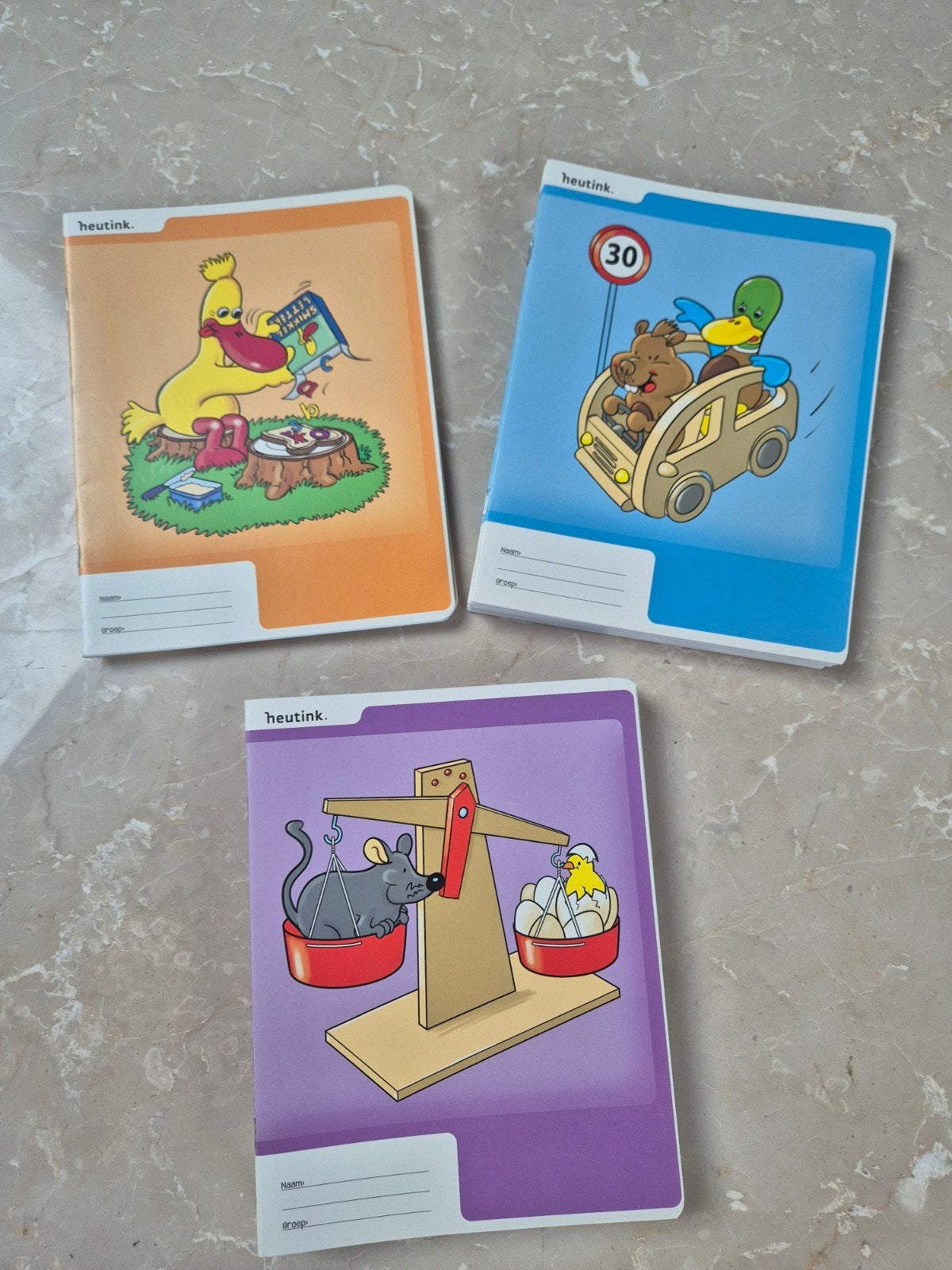 Schoolschriften heutink dieren gebouwen natuur divers, Diversen, Ophalen of Verzenden, Nieuw