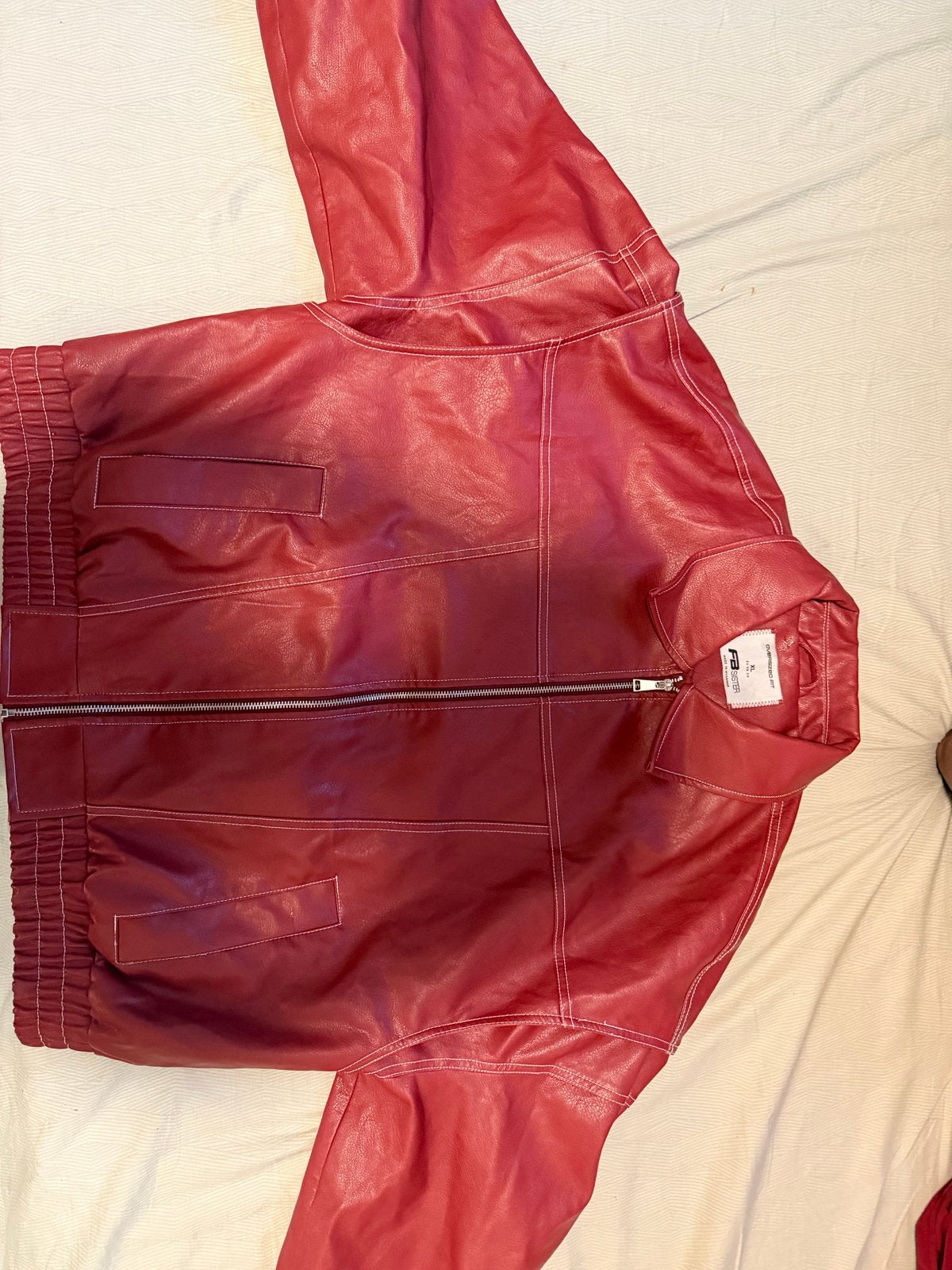 FB Sister Leren Jas Rood Maat XL, Kleding | Heren, Ophalen of Verzenden