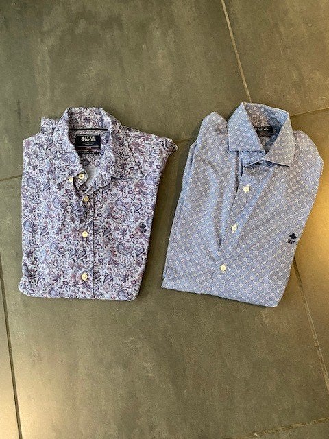 5 merk overhemden maat L en XL lange mouw izgst, Ophalen of Verzenden, Nieuw, Overige kleuren, Halswijdte 43/44 (XL)