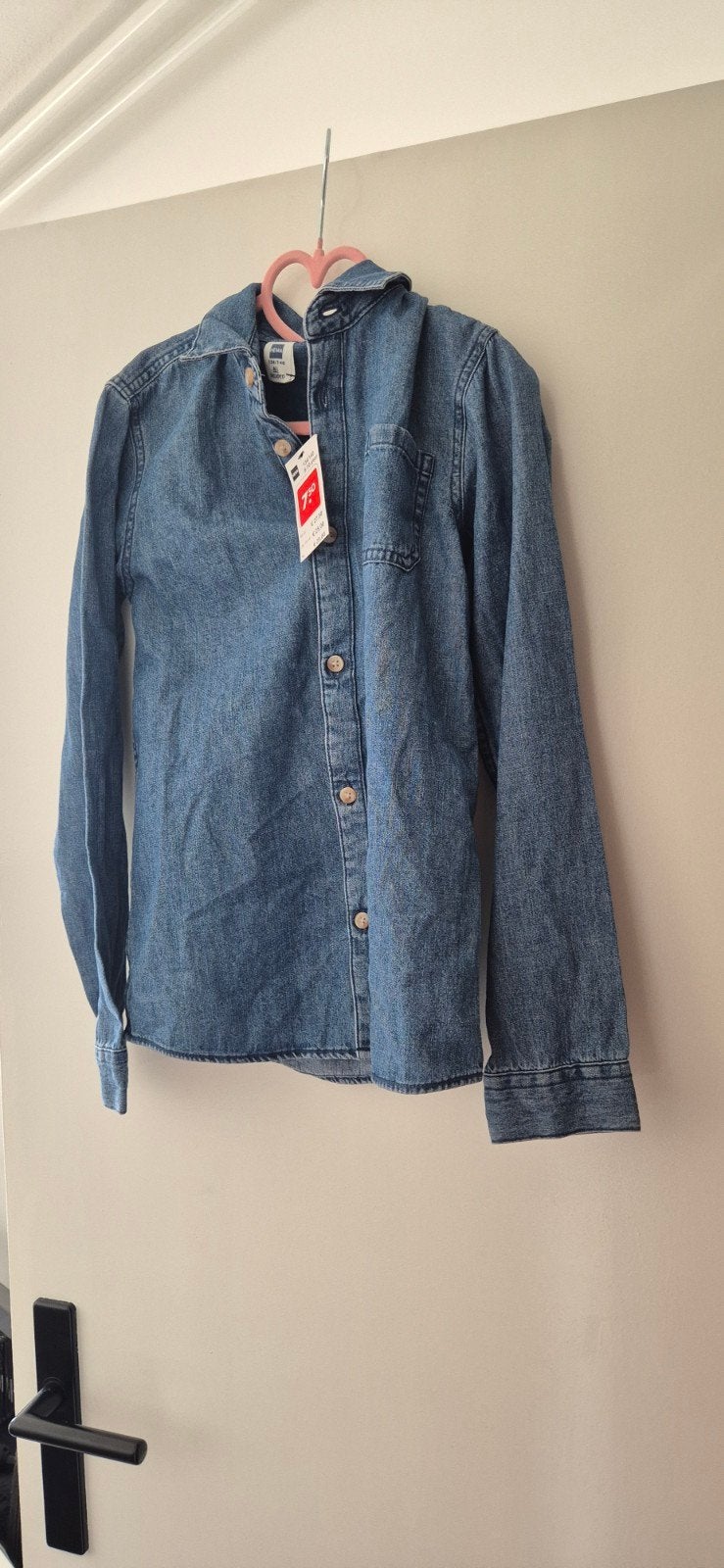 blauwe blouse, Ophalen of Verzenden