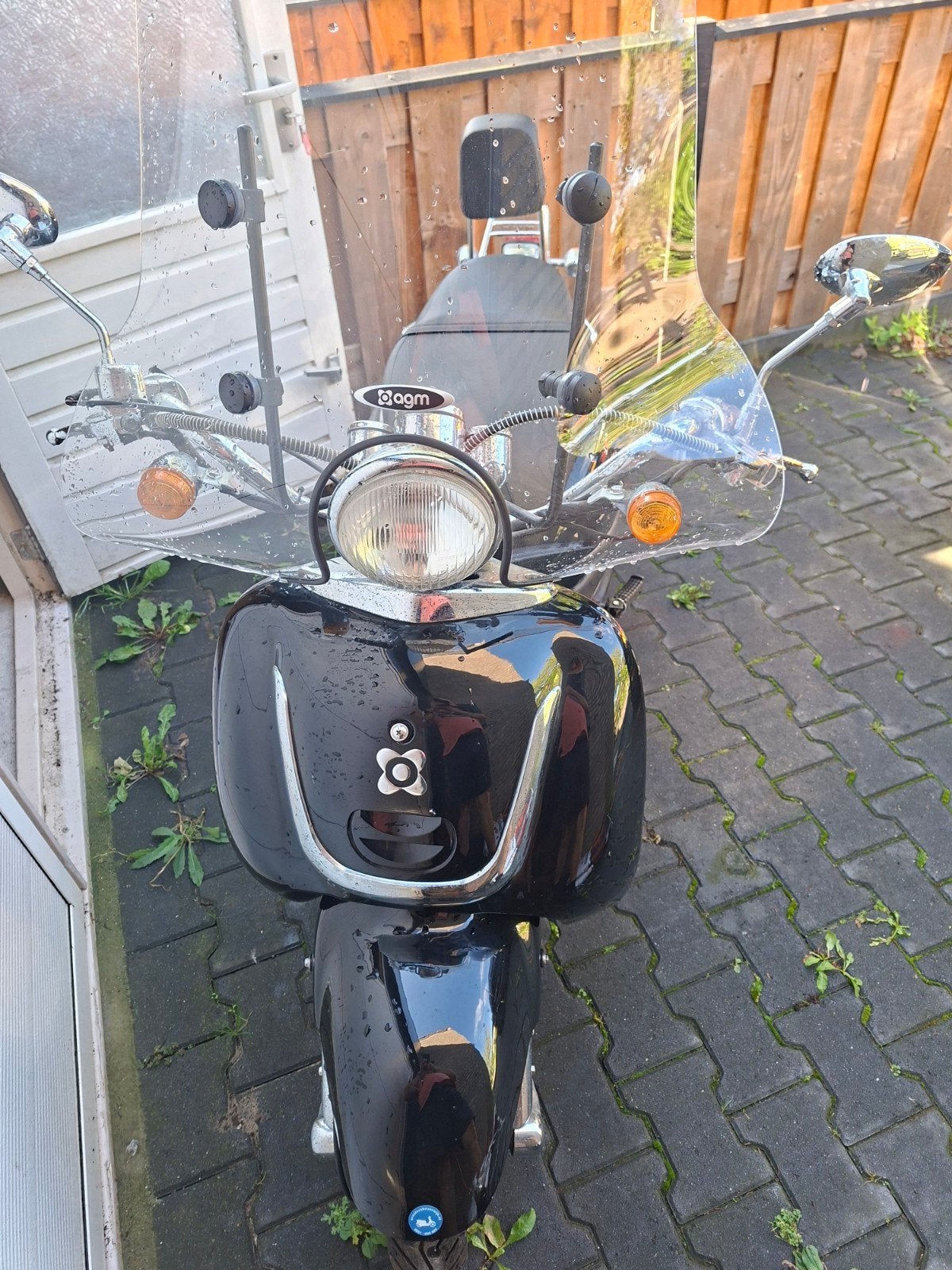 Een knappe AGM retro scooter, geel kenteken, Gebruikt, Benzine, Ophalen, Overige merken