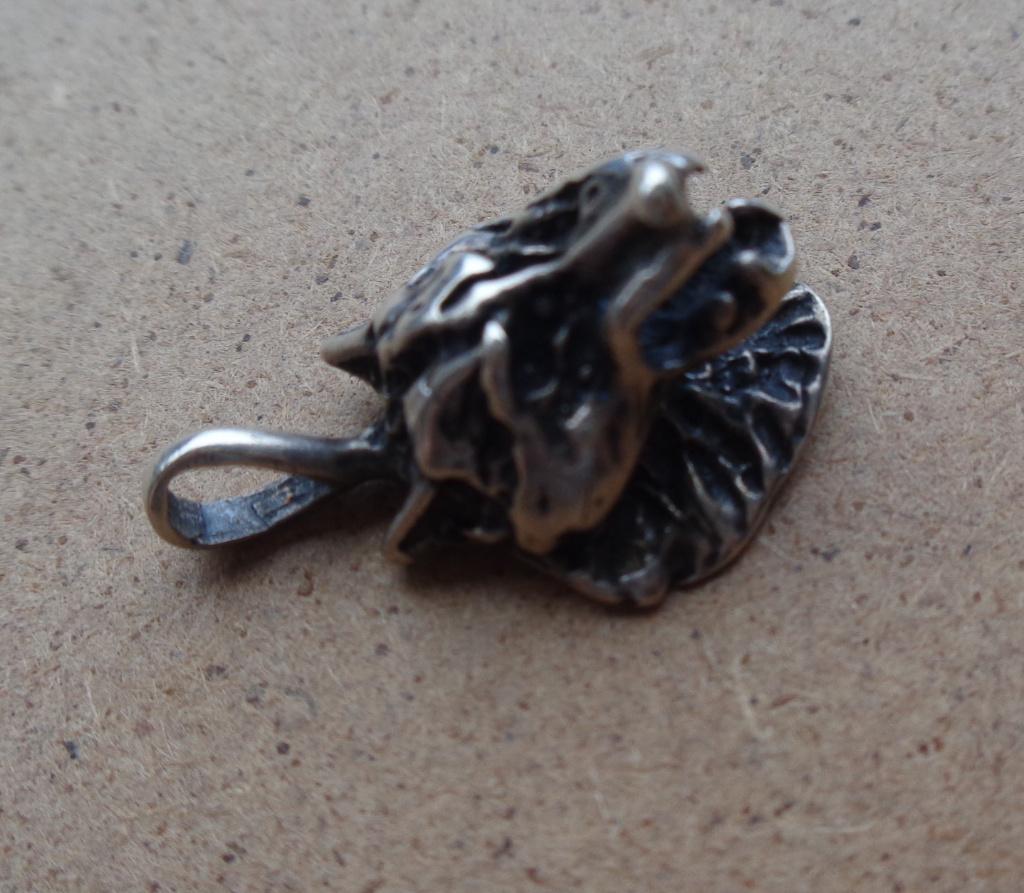 zilveren hanger wolf [909], Verzenden, Zo goed als nieuw, Zilver, Dier