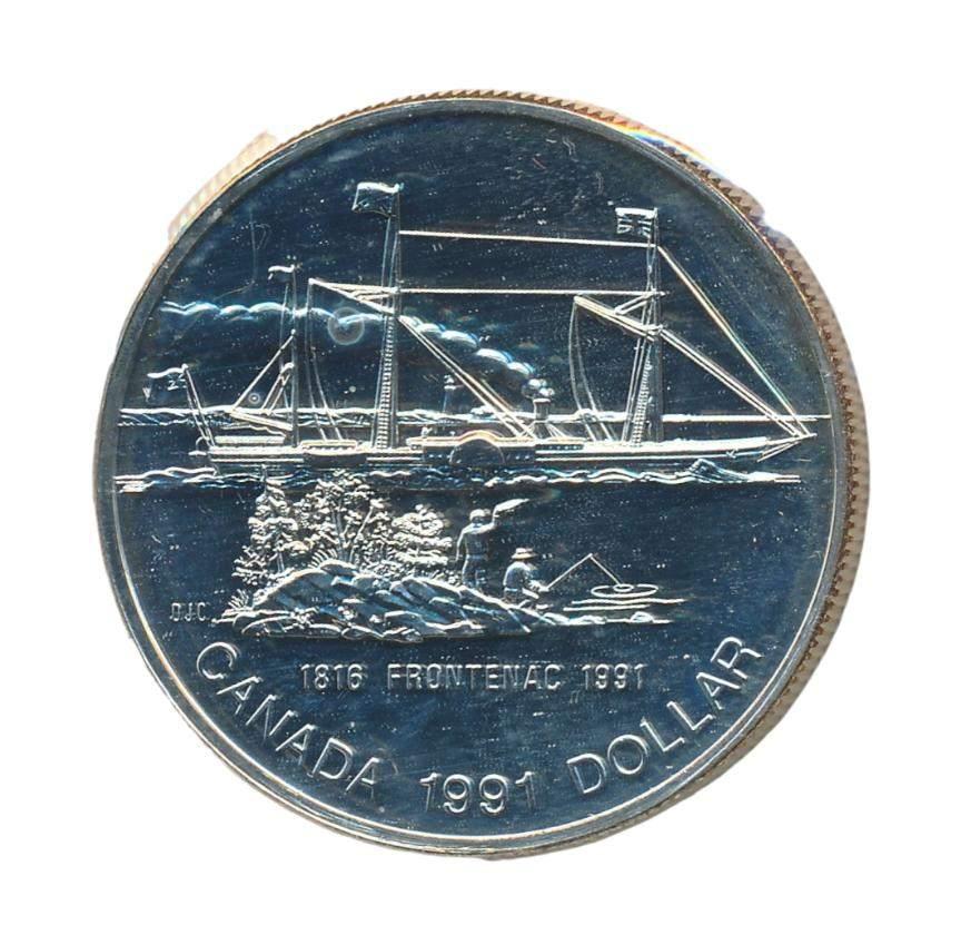 Canada 1 Dollar 1991 175e verjaardag S.S. Frontenac