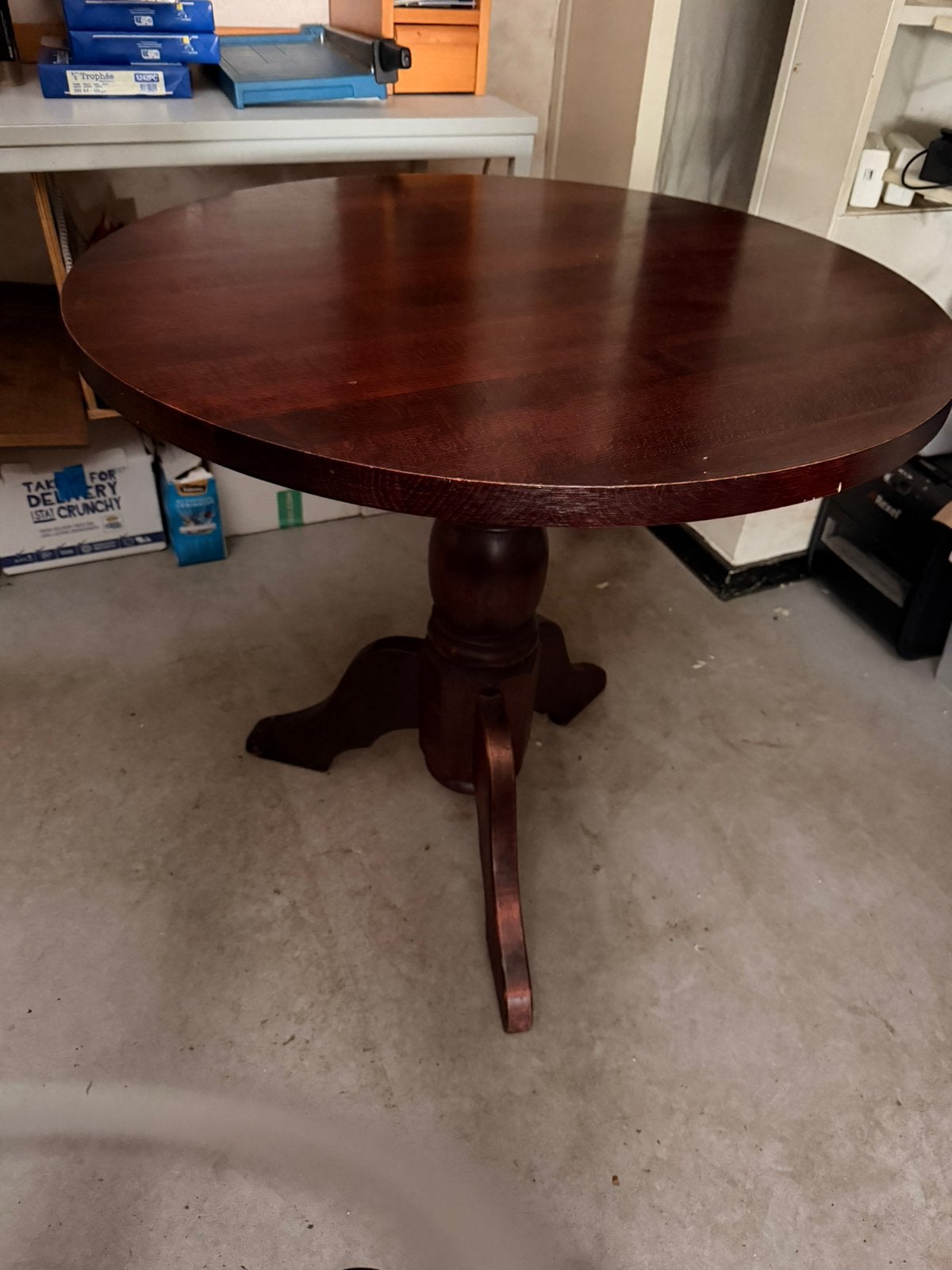 Ronde eettafel 80x80, Ophalen of Verzenden, Gebruikt, Rond