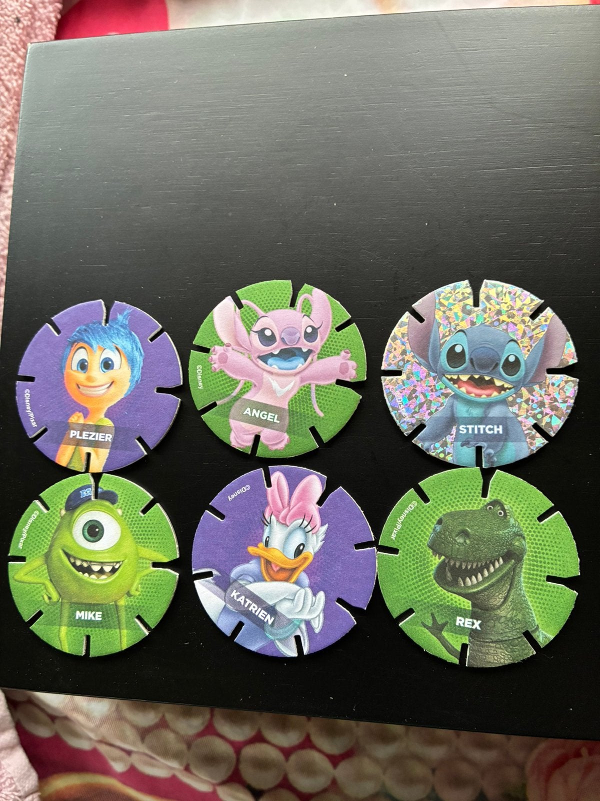 AH Disney diskeyz - 6 stuks, Ophalen of Verzenden, Overige figuren, Nieuw, Overige typen