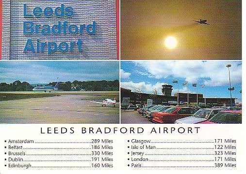 Ansichtkaart 	Leeds Bradford (Eng)	Leeds Bradford Airport, Verzamelen, Verzenden, 1980 tot heden, Ongelopen, Engeland