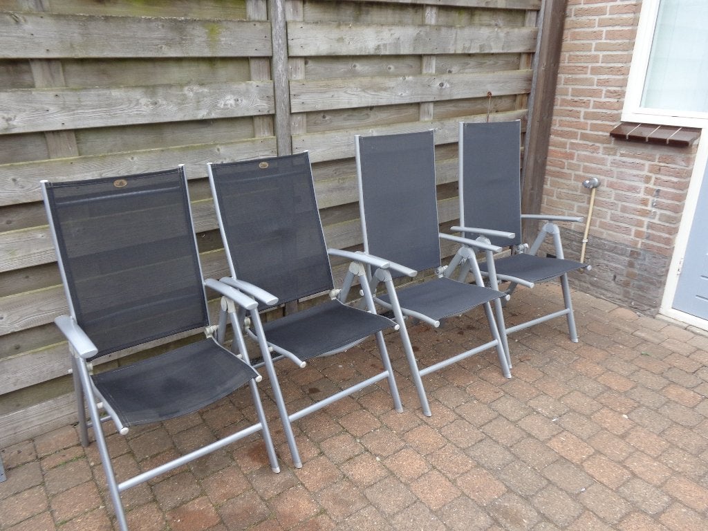 tuinstoelen, Ophalen, Gebruikt, Aluminium, Inklapbaar