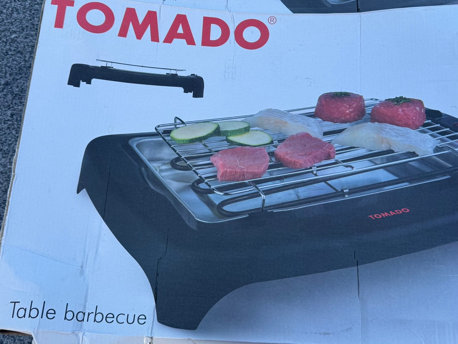 Electrische tafel bbq Tomado.. nieuw in doos, Ophalen of Verzenden, Zo goed als nieuw