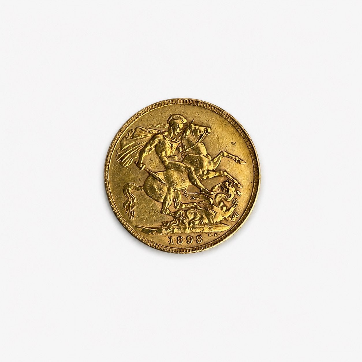 gouden sovereign 1898 queen victoria old head st. george, Ophalen of Verzenden, Overige landen, Losse munt, Goud