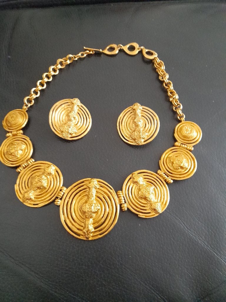 Prachtige set Yves Saint Laurent/Robert Goossens, Ophalen of Verzenden, Zo goed als nieuw, Goud, Overige materialen