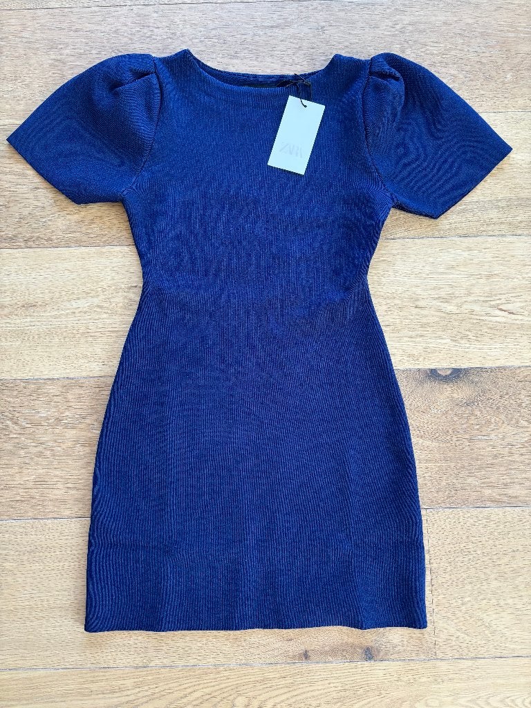 Nieuw Zara Blauwe Jurk Maat S, Blauw, Zara, Nieuw, Ophalen of Verzenden